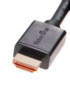 Кабель HDMI(19M)-HDMI(19M) v2.0 4K, 3 м, черный Telecom (TCG215-3M)