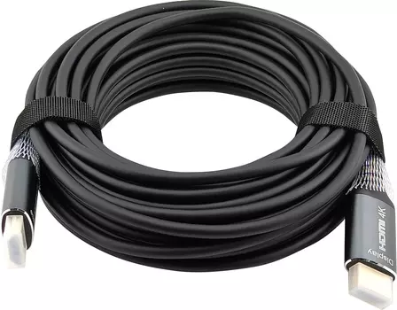 Кабель HDMI(19M)-HDMI(19M) v2.0 4K, экранированный, 20 м, черный Cactus CS-HDMI-AOC-2-20 (CS-HDMI-AOC-2-20)