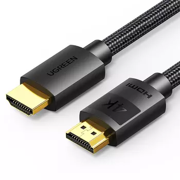 Кабель HDMI(19M)-HDMI(19M) v2.0 4K, экранированный, 1м, черный UGREEN HD119 (30999)