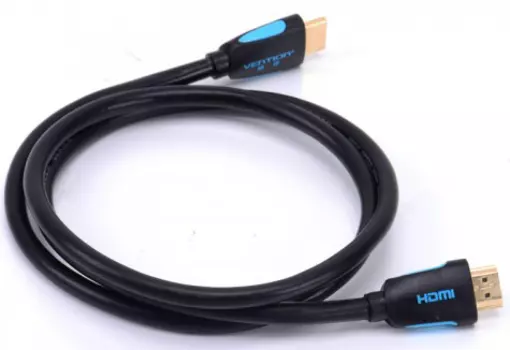 Кабель HDMI(19M)-HDMI(19M) v2.0, экранированный, High speed with Ethernet, 5м, черный Vention (VAA-M01-B500)