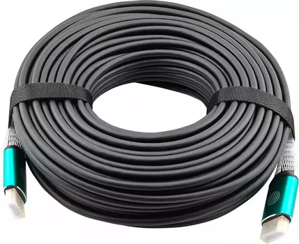 Кабель HDMI(19M)-HDMI(19M) v2.1 4K/8K, экранированный, 30 м, черный Cactus CS-HDMI-AOC-2.1-30 (CS-HDMI-AOC-2.1-30)