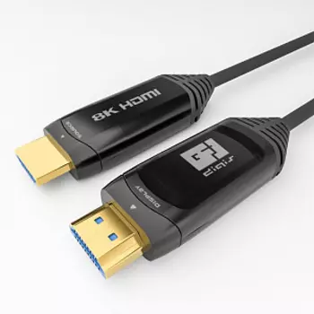 Кабель HDMI(19M)-HDMI(19M) v2.1, 8K, 15 м, черный Digis AOC (DSM-CH15-8K-AOC)