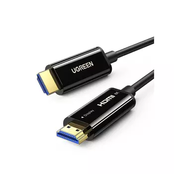 Кабель HDMI(19M)-HDMI(19M) v2.1, 8K, экранированный, 15 м, черный UGREEN HD141 (80407)