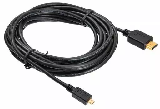 Кабель HDMI(19M)-Micro HDMI(19M) v1.4 4K, 5 м, черный Buro (817229)