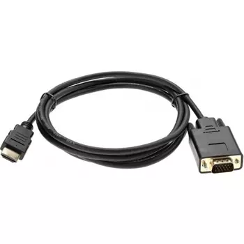 Кабель HDMI(19M)-VGA(15M), 1.8 м, черный VCOM (CG596-1.8M)