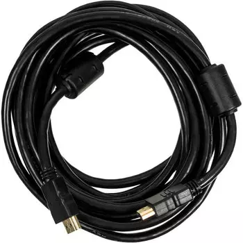 Кабель HDMI(19M)-HDMI(19M) v1.4, ферритовый фильтр, 5 м, черный Ningbo (HDMI-5M-MG(VER1.4)BL)