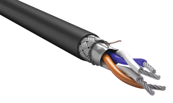 Кабель интерфейсный RS-485 ITK, многожильный, 1 пара, экранированный, CU, 200м., черный (RC3-RS485-01-SF-4209)