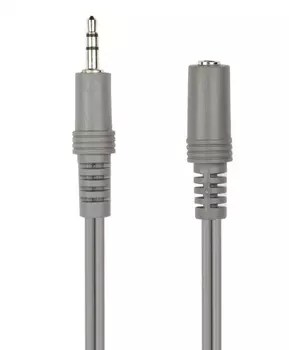 Кабель Jack 3.5mm(F)-Jack 3.5mm(M), 1.8м, серый Smartbuy (KA-321-350)