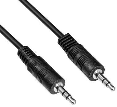 Кабель Jack 3.5mm(M)-Jack 3.5mm(M), 2м, черный Buro (BAAC002-2)