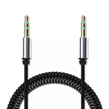 Кабель Jack 3.5mm(M)-Jack 3.5mm(M), 1.8м, черный Jet.A JA-AC03 (JA-AC03 1,8m Black)