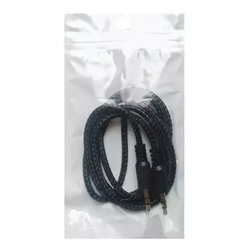Кабель Jack 3.5mm(M)-Jack 3.5mm(M), 1м, черный AU110 (122550)