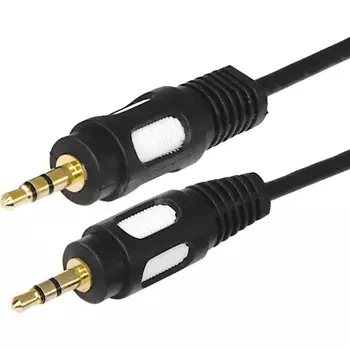 Кабель Jack 3.5mm(M)-Jack 3.5mm(M), экранированный, 1.5м, черный REXANT (17-4112)