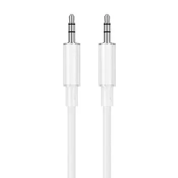 Кабель Jack 3.5mm(M)-Jack 3.5mm(M), 1 м, белый Borofone BL21