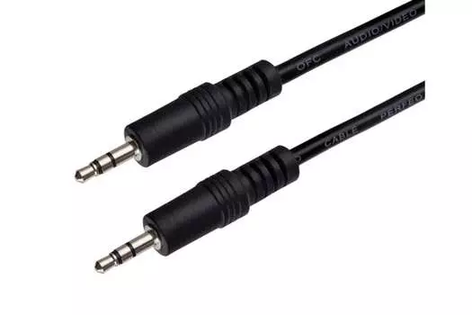 Кабель Jack 3.5mm(M)-Jack 3.5mm(M), 3м, черный PERFEO (J2104)