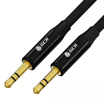 Кабель Jack 3.5mm(M)-Jack 3.5mm(M), экранированный, 2м, черный Greenconnect Gold GCR-54761 (GCR-54761)