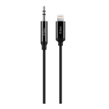 Кабель Jack 3.5mm(M)-Lightning 8-pin(M), 1 м, черный TTEC (2DK42S)