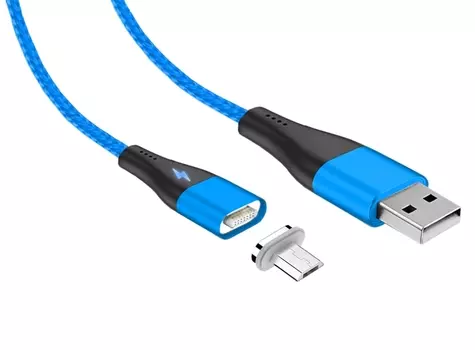 Кабель USB 2.0(Am)-Micro USB 2.0(Bm), 3A быстрая зарядка, 1м, синий Jet.A (JA-DC29 1m Blue)