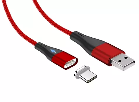 Кабель USB 2.0(Am)-USB 2.0 Type-C(m), 3A быстрая зарядка, 1м, красный Jet.A (JA-DC39 1m Red)