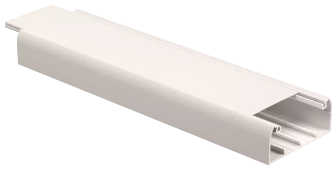 Кабель-канал 100x40 мм, профиль + крышка, белый, 2 метра, IEK ПРАЙМЕР (CKK40-100-040-1-K01_2м)