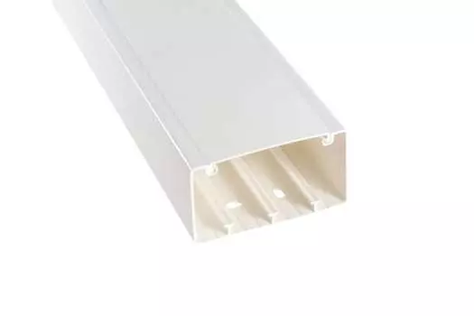 Кабель-канал 100x55 мм, профиль + крышка, белый, 1 метр, отгрузка кратно 2 метрам!, Ecoplast INSTA 76002 (Ecoplast 76002)