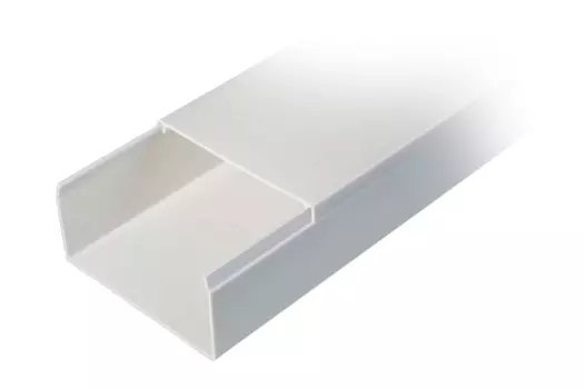 Кабель-канал 80x40 мм, профиль + крышка, 1 метр, отгрузка кратно 2 метрам!, Промрукав (PR.0580401)