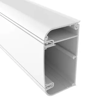 Кабель-канал 90x50 мм, профиль + крышка, перегородка, белый, 1 метр, отгрузка кратно 2 метрам!, DKC IN-liner (09500)