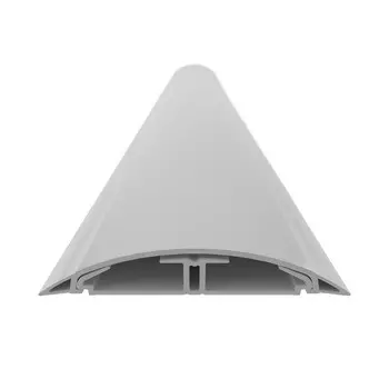 Кабель-канал напольный 75x17 мм, профиль + крышка, перегородка, серый, 2 метра, DKC Sotto CSP-F (01332_2м)