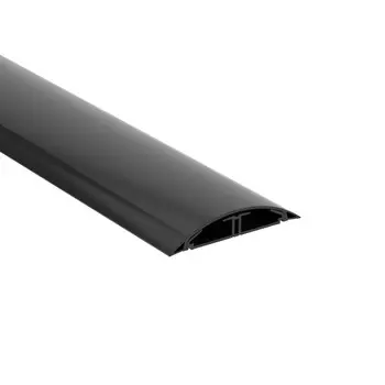 Кабель-канал напольный 75x17 мм, профиль + крышка, перегородка, черный, 1 метр, отгрузка кратно 2 метрам!, DKC In-liner Front CSP-F (01333)