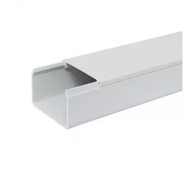 Кабель-канал парапетный 80x40 мм, профиль + крышка, белый, 2 метра, Урал Пак КК-19080040-024 (КК-19080040-024)