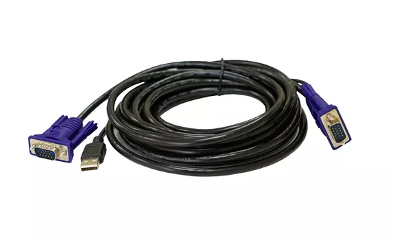 Кабель KVM (КВМ) Origo OKVMCU5, VGA, USB (AM), 5 м (OKVMCU5 /A1A)