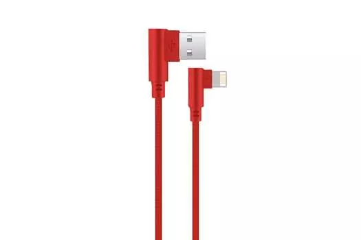 Кабель Lightning 8-pin(m)-USB 2.0(Am), 2.1A, 1м, красный Exployd (EX-K-542)