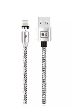 Кабель Lightning 8-pin(m)-USB 2.0(Am), 2.1A, 2м, серебристый Exployd Classic (EX-K-954)