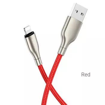 Кабель Lightning 8-pin(m)-USB 2.0(Am), 2.4A, 1м, красный Borofone BX45 (УТ-00010745)