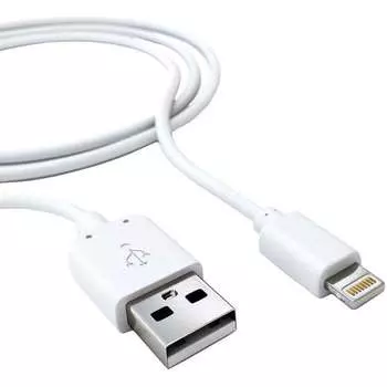 Кабель Lightning 8-pin-USB, 2A, 1м, белый Red Line (УТ000023597)