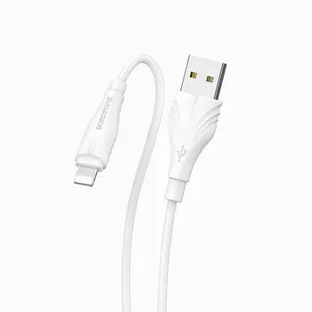 Кабель Lightning 8-pin-USB, 3м, белый Borofone Optimal BX18 (122794)