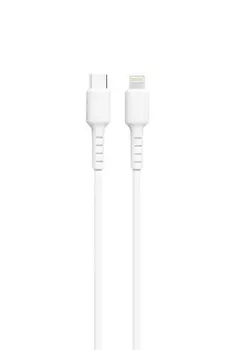 Кабель Lightning 8-pin(m)-USB Type-C(m), 3A, 1м, белый Exployd rise (EX-K-1235)