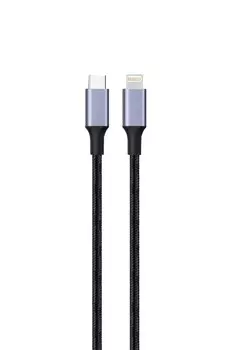 Кабель Lightning 8-pin(m)-USB Type-C(m), 3A, 3м, черный Exployd rise (EX-K-1238)