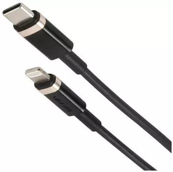 Кабель Lightning 8-pin(m)-USB Type-C(m), 3A быстрая зарядка, 2м, черный USAMS U63 (SJ485USB01)