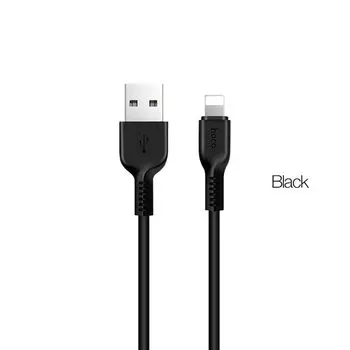 Кабель Lightning 8-pin-USB, 2.1A, 3м, черный HOCO X20 (УТ-00000284)