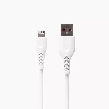 Кабель Lightning 8-pin-USB, 2.4A, 1м, белый SKYDOLPHIN S49L (105934)