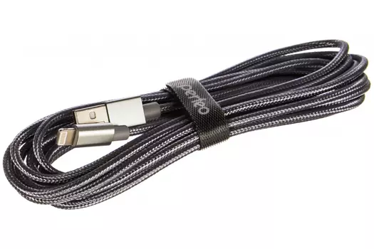 Кабель Lightning 8-pin-USB, 3м, серебристый PERFEO ( I4306 / 30010747)