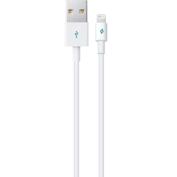 Кабель Lightning 8pin-USB, TTEC, 1.2m, белый, Оплетка и коннектор ПВХ (2DKM01B)