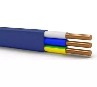 Кабель медный ВВГ-Пнг(А)-LS 3x4 мм бухта 100 м плоский ГОСТ Русский Свет (ЭК000092962)