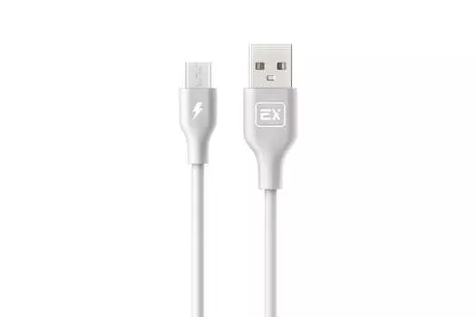 Кабель Micro USB 2.0(Bm)-USB 2.0(Am), 1A, 1м, белый Exployd Classic (EX-K-481)