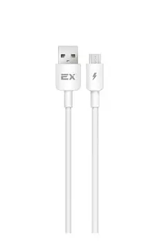 Кабель Micro USB 2.0(Bm)-USB 2.0(Am), 2.1A, 1м, белый Exployd Classic (EX-K-998)