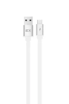 Кабель Micro USB 2.0(Bm)-USB 2.0(Am), 2.4A, 1м, белый Exployd (EX-K-1312)