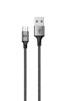 Кабель Micro USB 2.0(Bm)-USB 2.0(Am), 2.4A, 1м, черный Exployd (EX-K-1210)