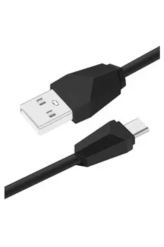 Кабель Micro USB 2.0(Bm)-USB 2.0(Am), 2.4A, 1м, черный Exployd (EX-K-1295)