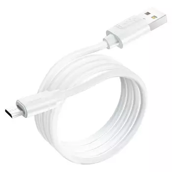 Кабель Micro USB-USB, 2.4А, 1 м, белый, Borofone BX55 (6931474747990)