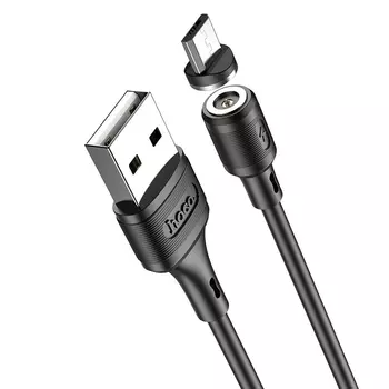 Кабель Micro USB 2.0(Bm)-USB 2.0(Am), 2A, 1м, черный HOCO X52 (HC-35539)